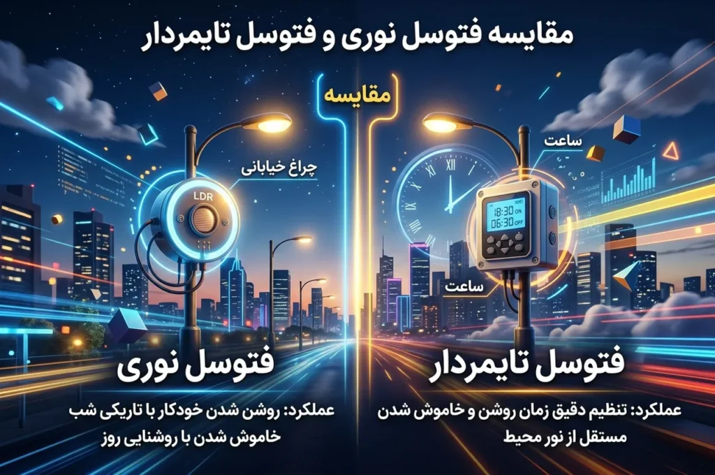 مقایسه فتوسل تایمردار و فتوسل نوری