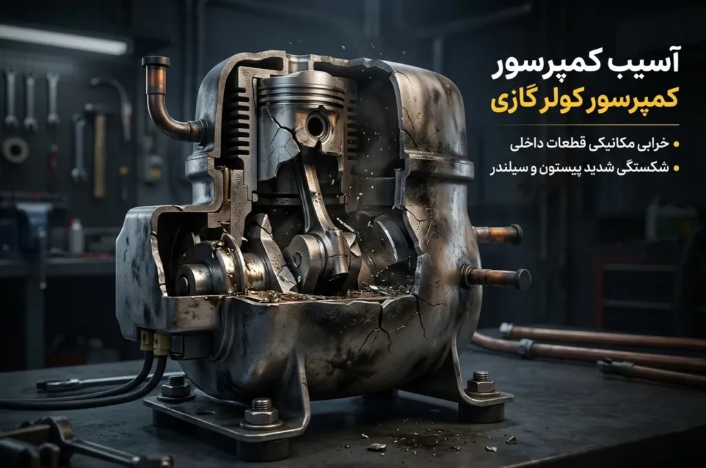 آسیب کمپرسور کولر گازی