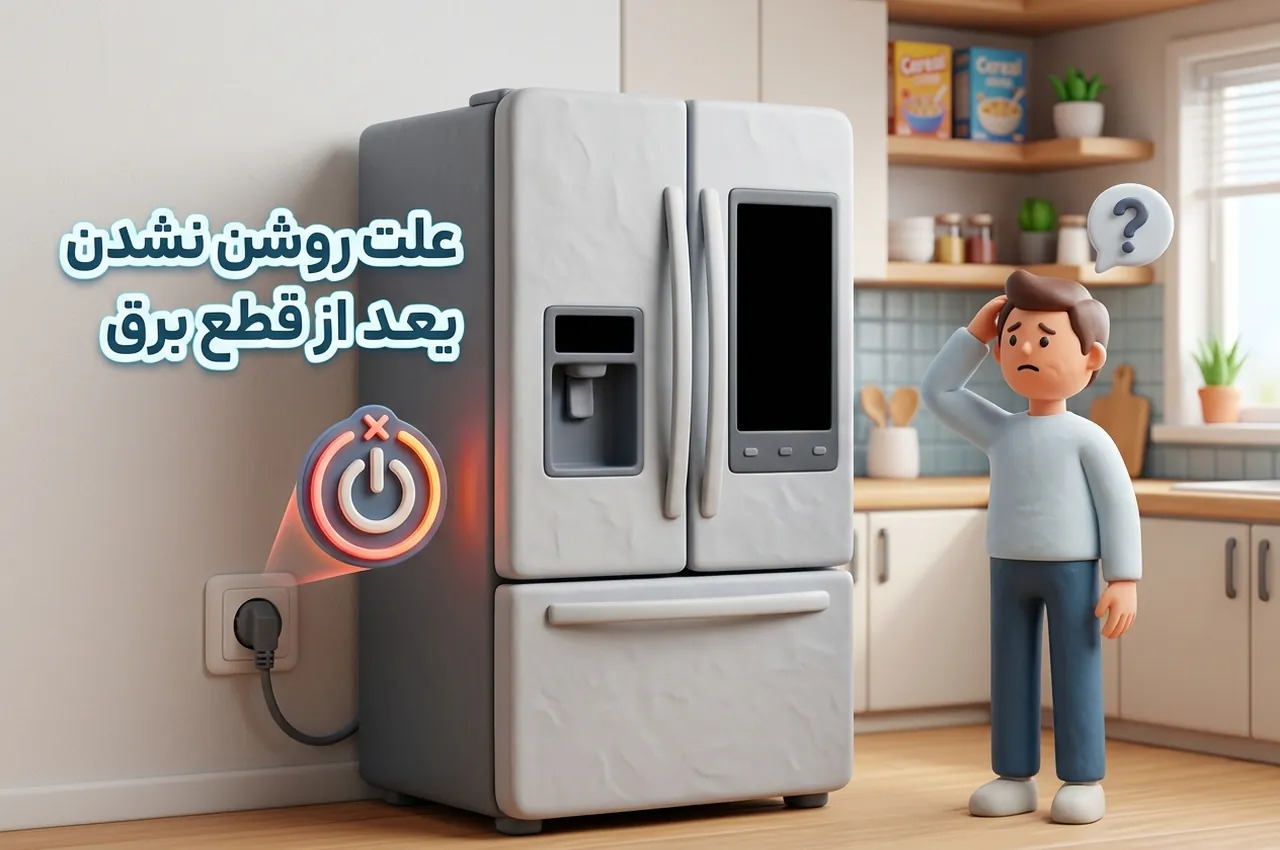 مهمترین علتهای روشن نشدن یخچال بعد از قطعی برق