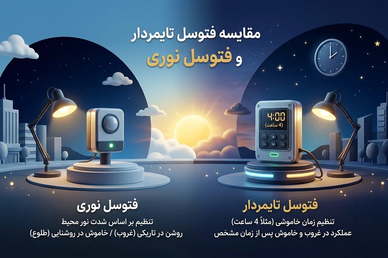 کدام فتوسل برای روشنایی محوطه مناسبتر است؟
