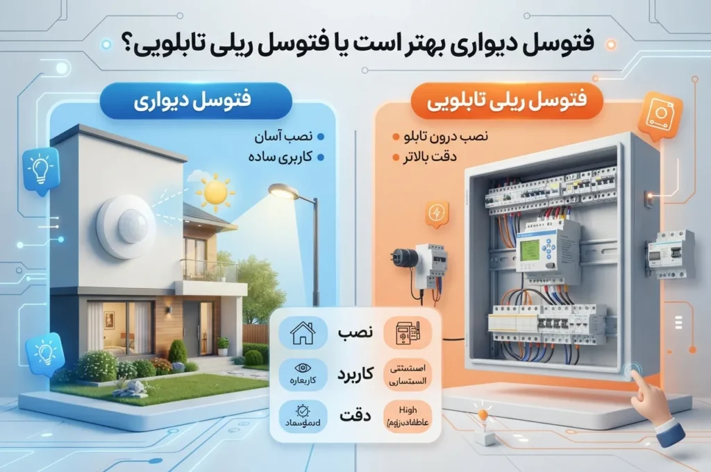 فتوسل دیواری بهتر است یا ریلی تابلویی