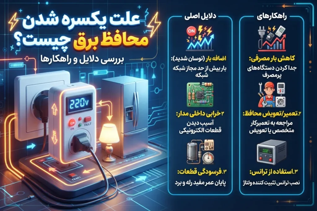 علت یکسره شدن محافظ برق چیست