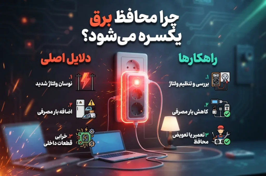 خرابی رله یا کنتاکتهای داخلی