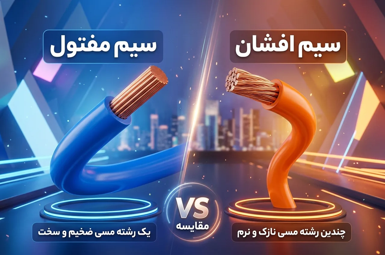 تفاوت سیم مفتول و سیم افشان