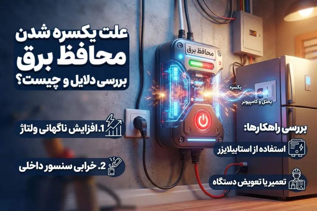 خرابی یا اضافهبار وسایل متصل به محافظ