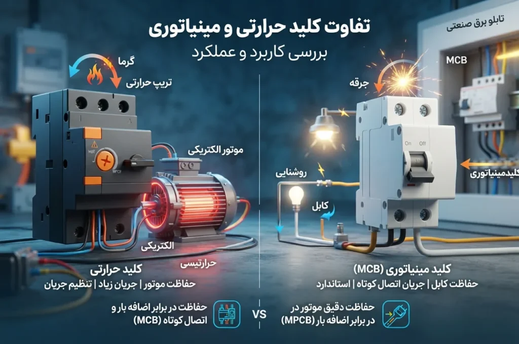 تفاوت در حفاظت موتور و تجهیزات عمومی