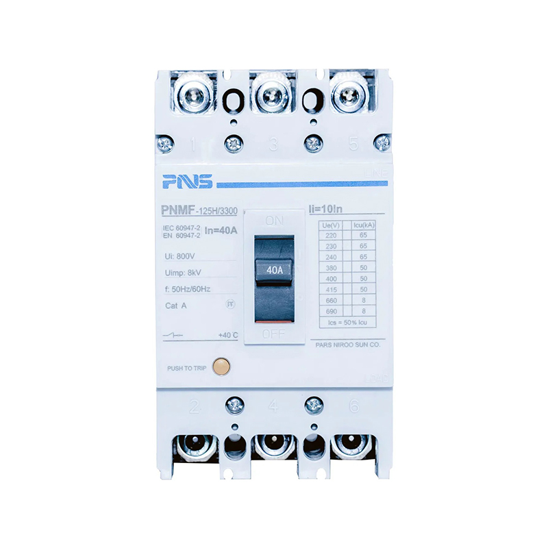3425 کلید اتوماتیک فیکس ۴۰ آمپر ۳ پل PNMF-125H3P-40A برند PNS