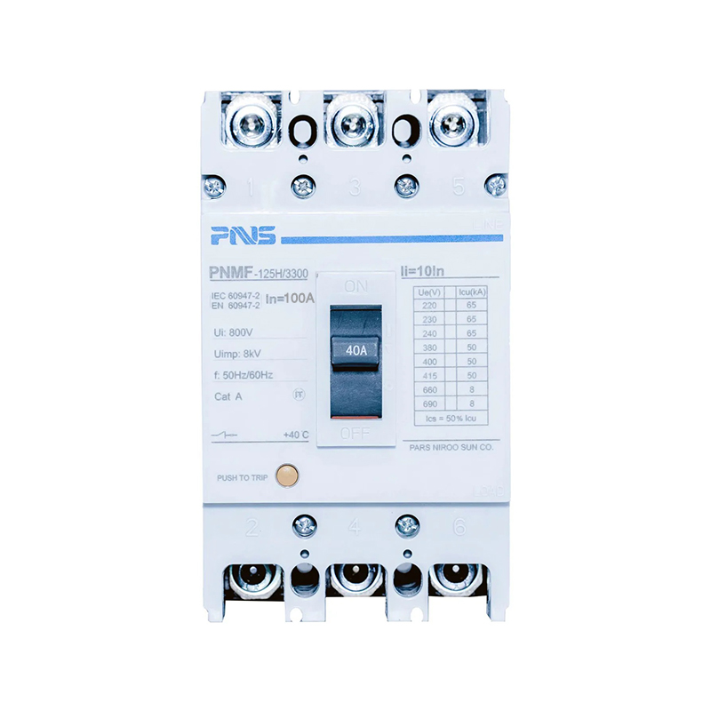 3428 کلید اتوماتیک فیکس ۱۰۰ آمپر ۳ پل PNMF-125H3P-100A برند PNS