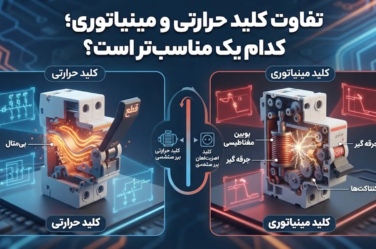 تفاوت کلید حرارتی و مینیاتوری