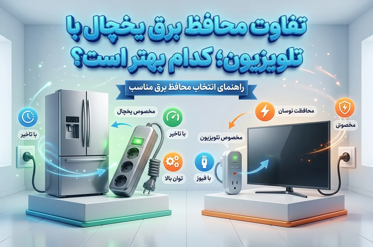 تفاوت محافظ برق یخچال با تلویزیون