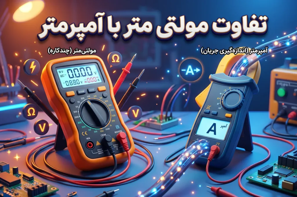 تفاوت مولتی متر با آمپرمتر