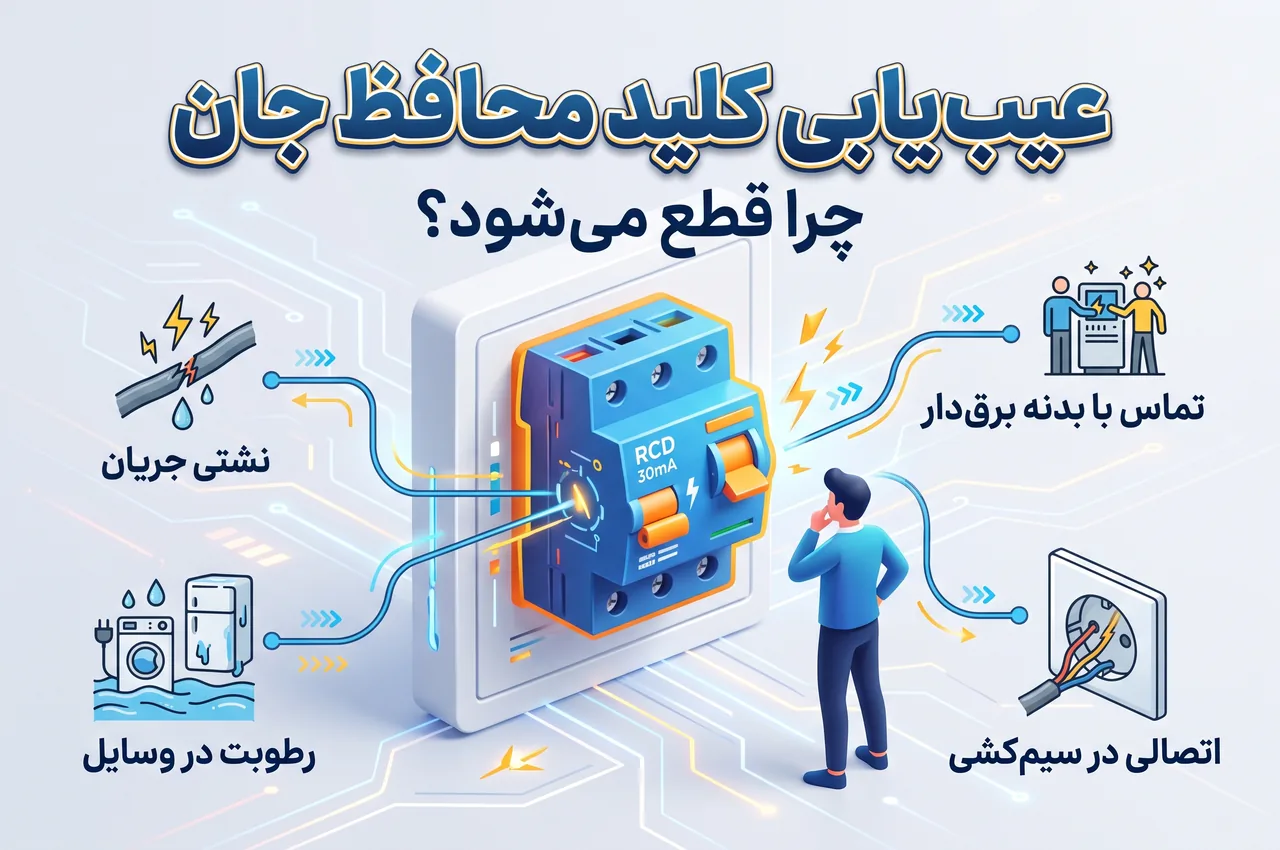 عیب یابی کلید محافظ جان
